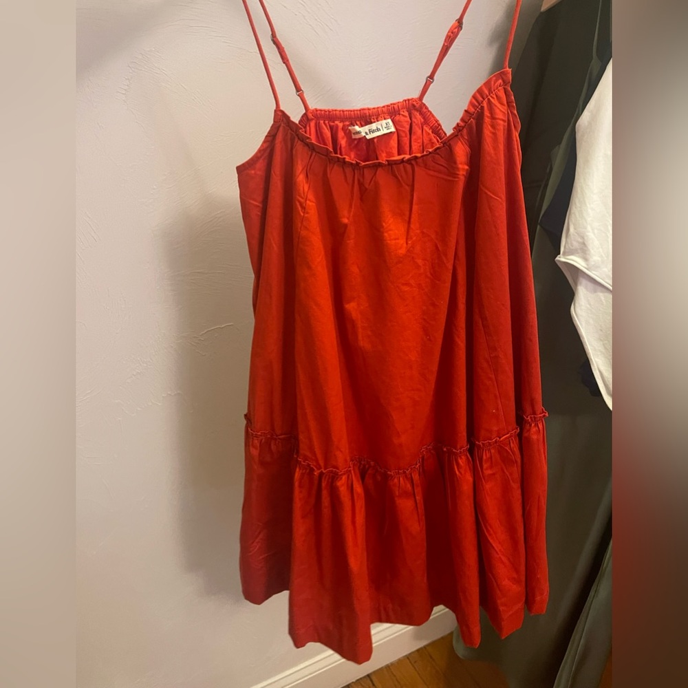 A&F red mini dress